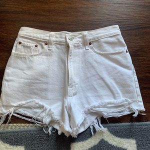Abercrombie white shorts